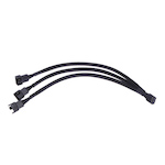 Noordpool 3-Way PWM  Splitter Cable Black/Black